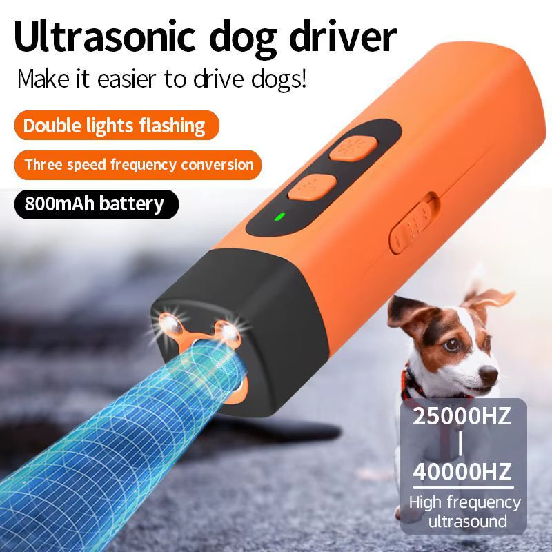 Pet Training Control Device Rechargeable Ultrasonic Dog Barking Deterrent Trainer to Stop Barking