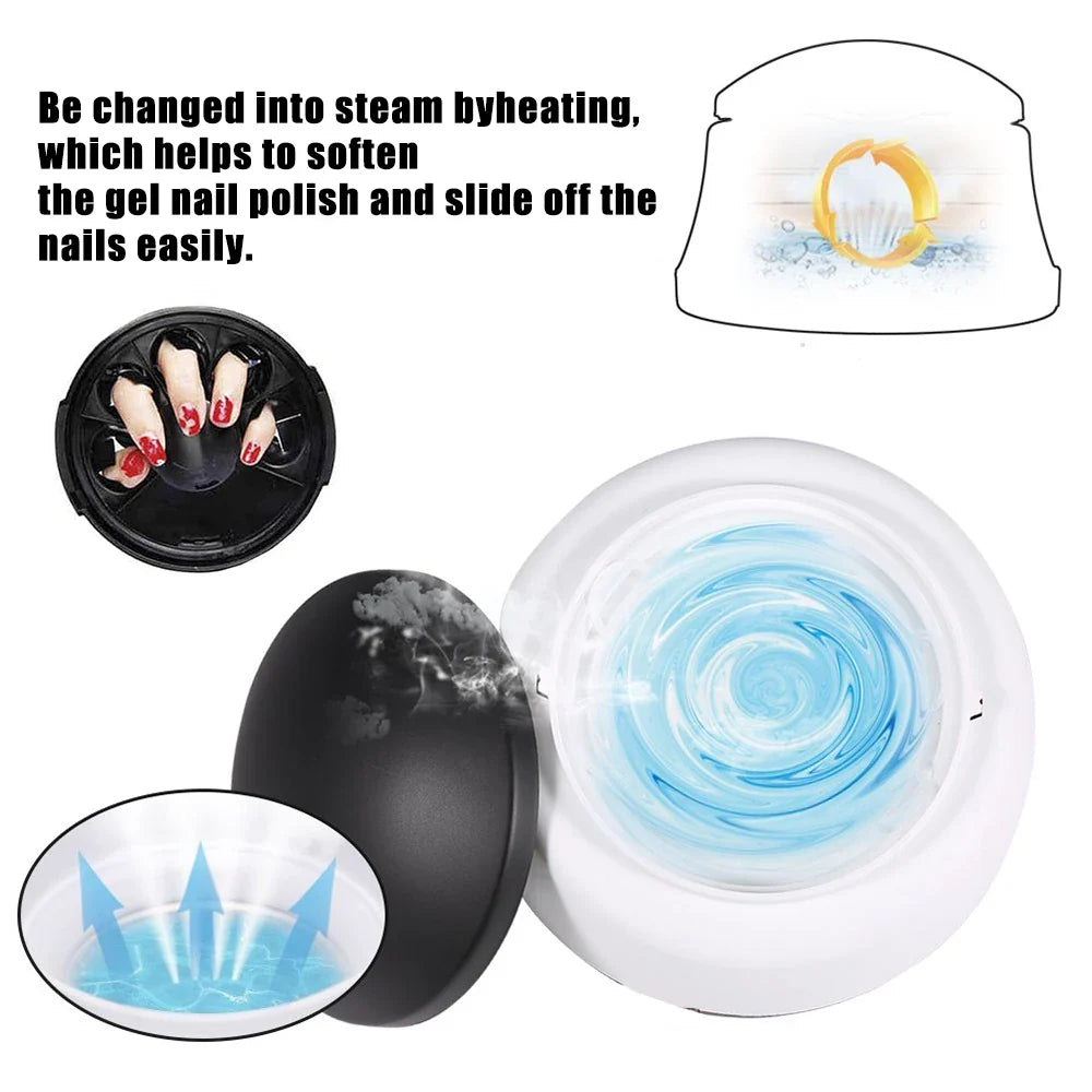 36W Steam Gel Nail Polish Remover Gel Polishing Remover Electric Nail Enhancement Tools Suitable for Nail Salons and Household